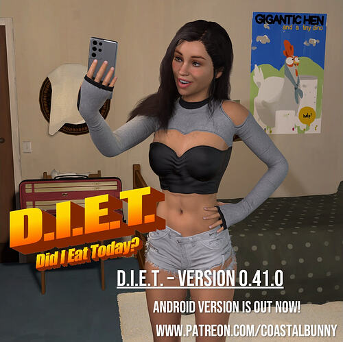 D.I.E.T. - Version 0.41.0 - Android Version Is Out Now!