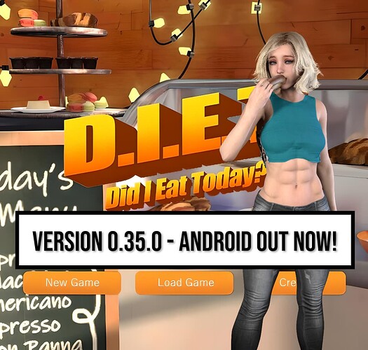 D.I.E.T. - Version 0.35.0 - Android Version Is Out Now!