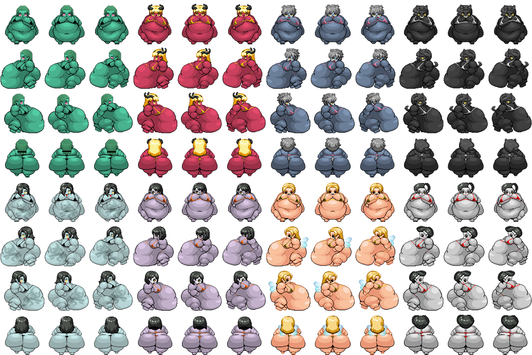 Spooky Sprites Spooky Girl Sprites for Halloween - Game Design Discussion - Weight Gaming