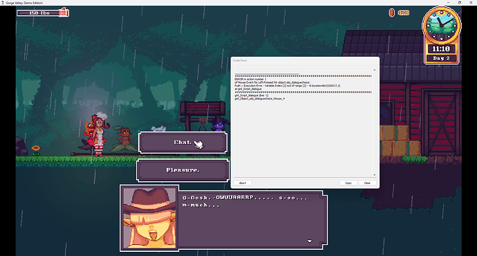 GF Demo Error - Wheat Dryad Chat