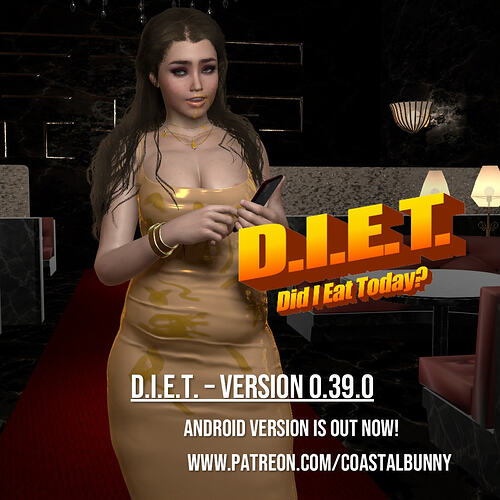 D.I.E.T. - Version 0.39.0 - Android Version Is Out Now!