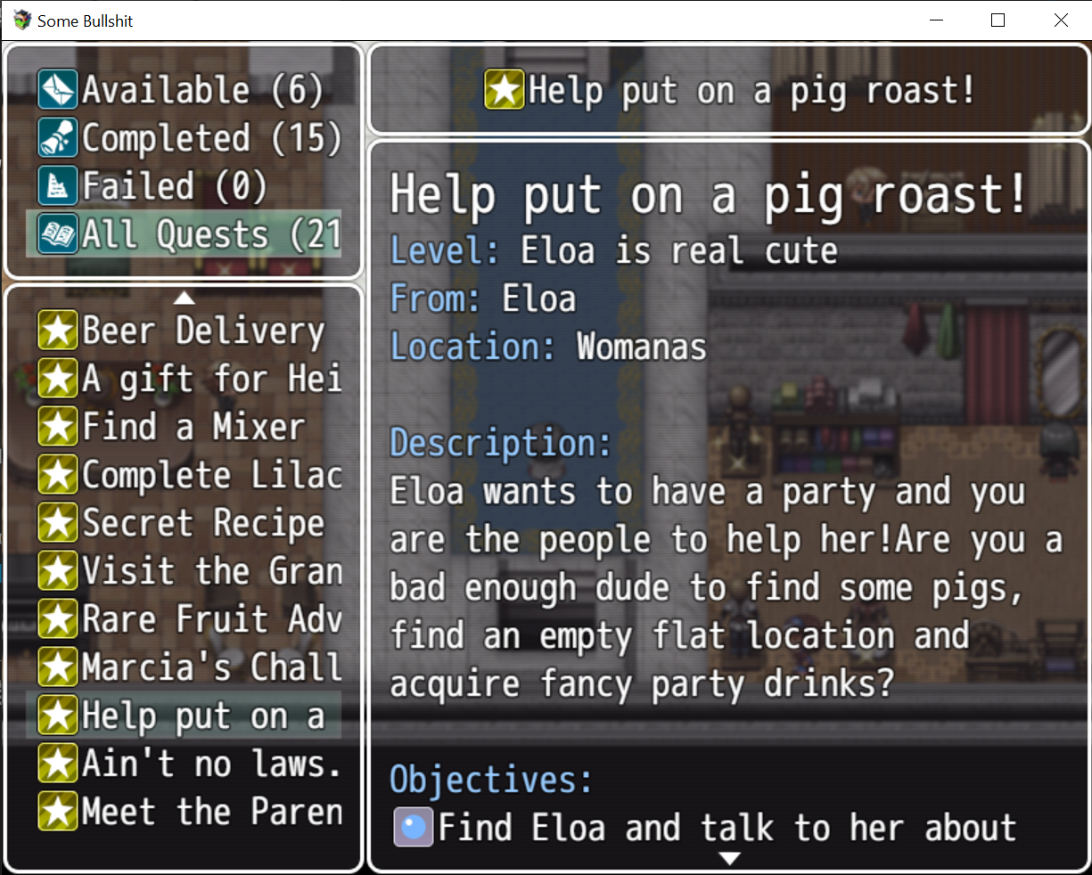 Some Bullshit Stuffing Focused RPG Maker Game Projects Weight Gaming