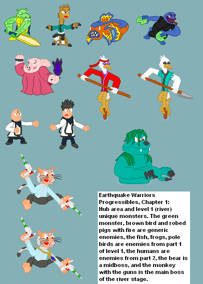 Progressibles Level 1 Sprites